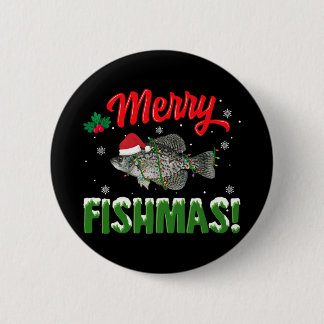 Glad Fishmas jul fisk älskare Knapp
