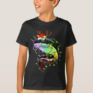 Glad Fishmas Jultomten Fiskentusiaster Rolig Fiska T Shirt