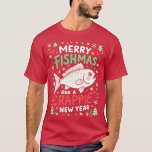 Glad Fishmas och ett crappie nytt år 2 T Shirt