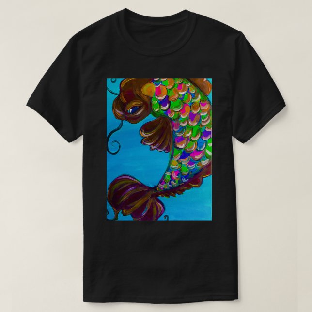 glad fisk klar t shirt (Design framsida)