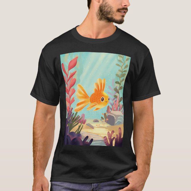 Glad fisk t shirt (Framsida)