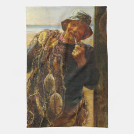 Glad Fiskare (av Frederick Morgan) Kökshandduk