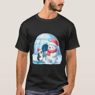 Glad fiskjul Roliga julgransljus Fisk Fis T Shirt