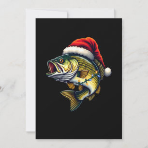 Glad fiskmas julenisse för fiskentusiaster rolig f inbjudningar