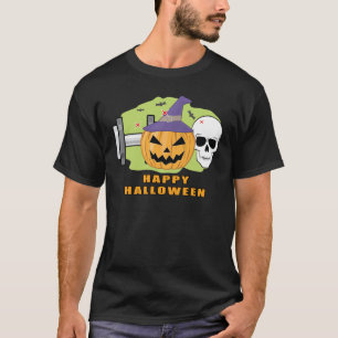 Glad Fitness Halloween - Kuslig dödskalle och pump T Shirt