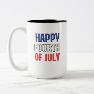 Glad fjärde juli Patriotisk mugg