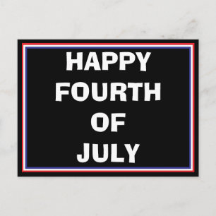 Glad fjärde juli postkort helg vykort