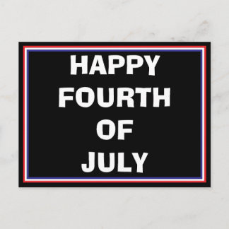 Glad fjärde juli postkort helg vykort