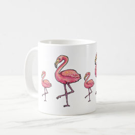 Glad Flamingo Kaffemugg