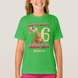 GLAD FLER DAG Custom Kapybara 6-årsdag T Shirt