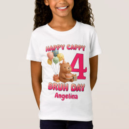GLAD FLERMDAGS CAPPY FÖDELSEDAG Anpassad Kapybara T Shirt