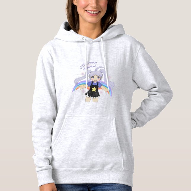 Glad flicka Handritad illustration – lite glad  T Shirt (Framsida)