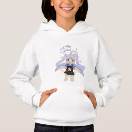 Glad flicka Handritad Illustration – Liten Lycka T Shirt