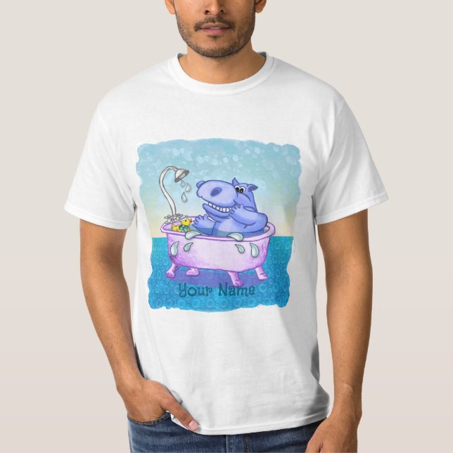 Glad Flodhäst Bad T Shirt (Framsida)