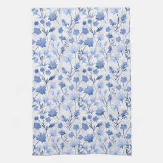 Glad Flora Kökshandduk - Indigo