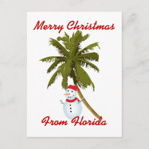 Glad Florida jul Helg Vykort