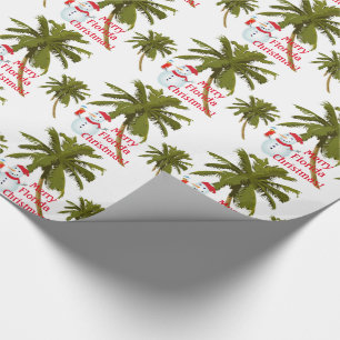 Glad Florida jul, snögubbe, gåvaomslag Presentpapper
