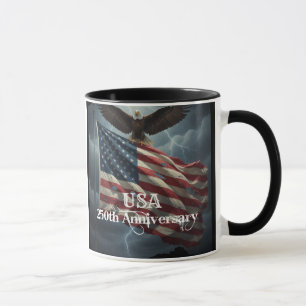Glad födelsedag Amerika 250-årsjubileum Mugg
