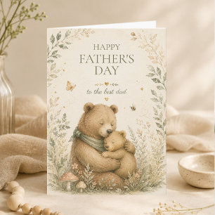 Glad födelsedag för pappa Björnknuff Skogsmark Kort