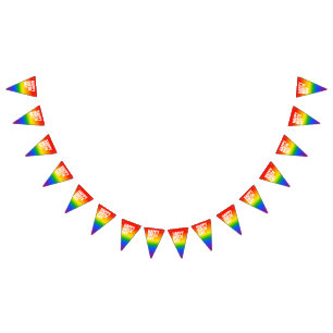 Glad Födelsedag Gay Vimplar