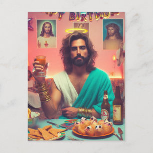 Glad födelsedag Jesus Vykort