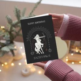 Glad födelsedag Mystic Sagittarius Zodiac Card Inbjudan