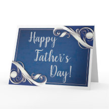 Glad födelsedag pappa Blå vit 