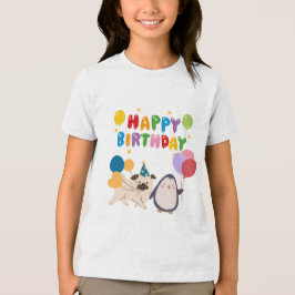 Glad födelsedag T-shirt för barn - sött design av