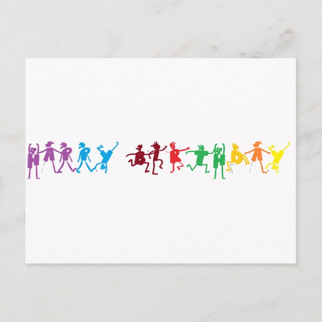 glad födelsedag vykort (Framsida)