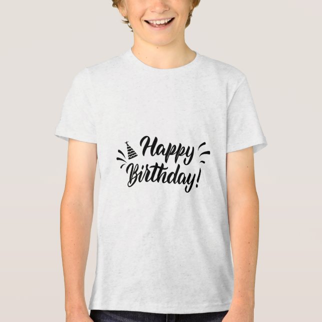 Glad födelsedagsfesthatt t shirt (Framsida)