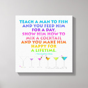 Glad för en livstid Martini Zen Canvas