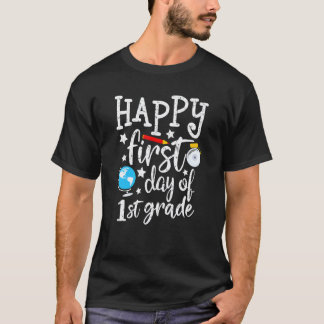 Glad första dag i 1:a klass Lärare Förälder Studen T Shirt