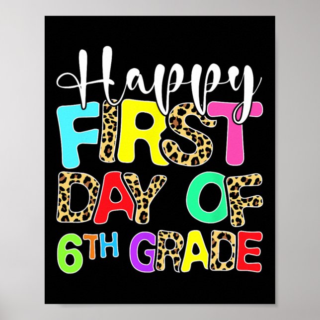 Glad första dag i 6:e klass Leopard Tillbaka till  Poster (Framsidan)