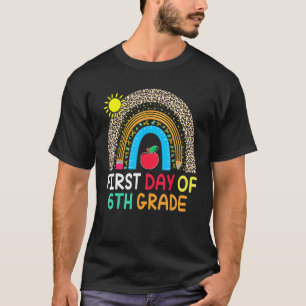 Glad första dag i 6:e sjätte klass åter till skola t shirt