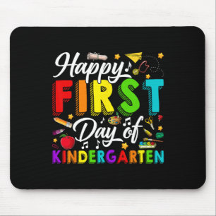 Glad första dag i förskoleklass tillbaka till skol musmatta