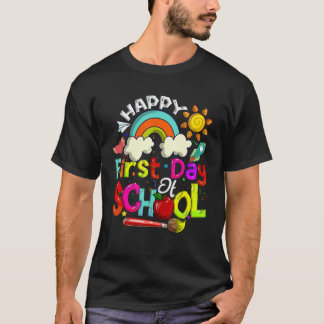 Glad Första Dag Välkommen Tillbaka Till Skolan Ele T Shirt