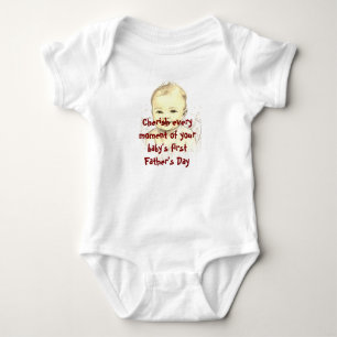 Glad första fars dag Baby One Piece T Shirt