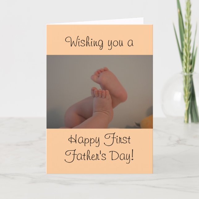 Glad första fars dag Baby Tår Kort (Framsida)
