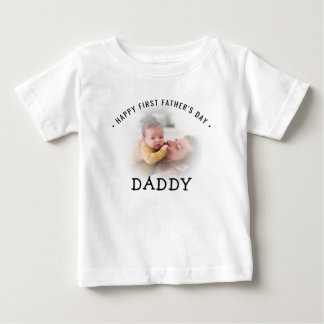 Glad första fars dag Pappa Foto T Shirt