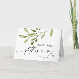 Glad första fars dag-present till make från bebis kort