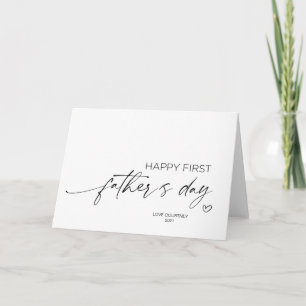 Glad första fars dag-present till man från fru kort
