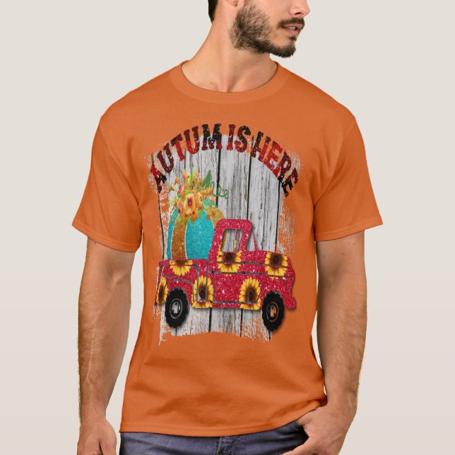 Glad första höstdag Överskjutande 3 T Shirt (Framsida)