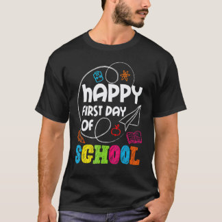 Glad första lärar elev förskola tillbaka till S T Shirt