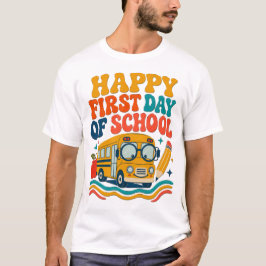 Glad första skoldag Buss T-Shirt