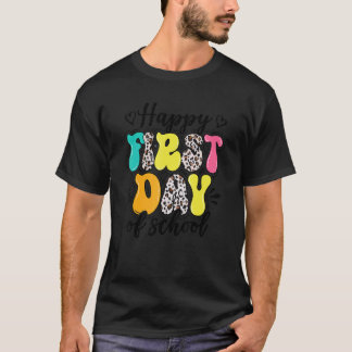 Glad första skoldag för lärare och elever t shirt