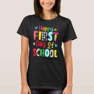 Glad första skoldag Lärare Livet Tillbaka till sko T Shirt