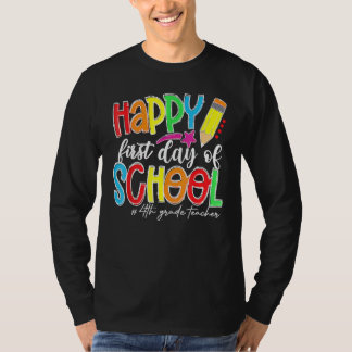 Glad första skoldagen 4:e klass lärare tillbaka T Shirt