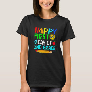 Glad första skoldagen andra klass tillbaka till sk t shirt