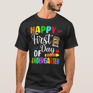 Glad första skoldagen för förskolelärare t shirt