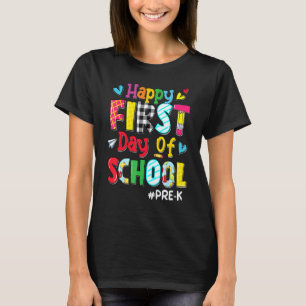 Glad första skoldagen Förskola Lärare tillbaka til T Shirt